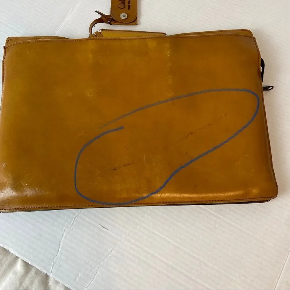 Ambassador Men’s Unisex Vintage Briefcase Chestnut CorpCore Business Organizer‎